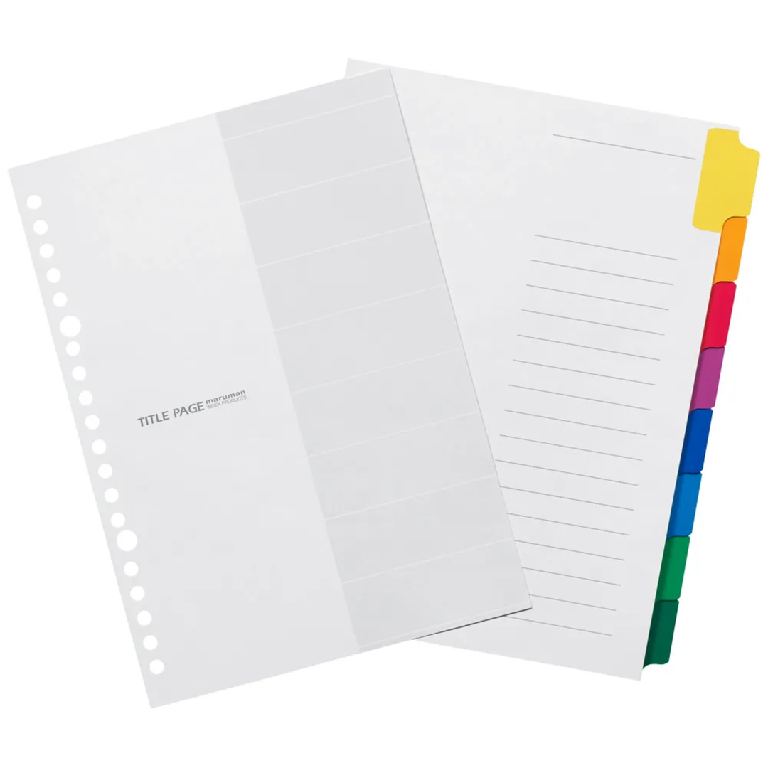 Maruman A5 Laminated Tab 8 index