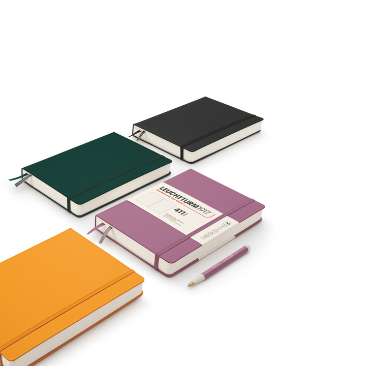 Leuchtturm1917 A5 Medium Hardcover Notebook (Thick, 411 Pages) in Ruled / Rising Sun — Leuchtturm1917 notebook — quality writing journal with premium paper, at Cityluxe Singapore stationery store