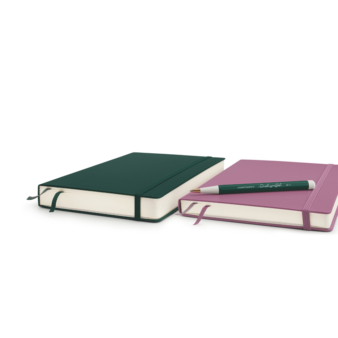 Leuchtturm1917 A5 Medium Hardcover Notebook (Thick, 411 Pages) in Plain / Rising Sun — Leuchtturm1917 notebook — quality writing journal with premium paper, at Cityluxe Singapore stationery store