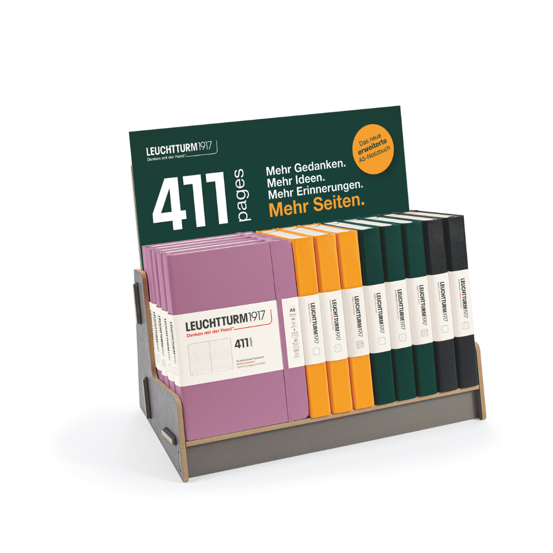 Leuchtturm1917 A5 Medium Hardcover Notebook (Thick, 411 Pages) in Ruled / Black — Leuchtturm1917 notebook — quality writing journal with premium paper, at Cityluxe Singapore stationery store