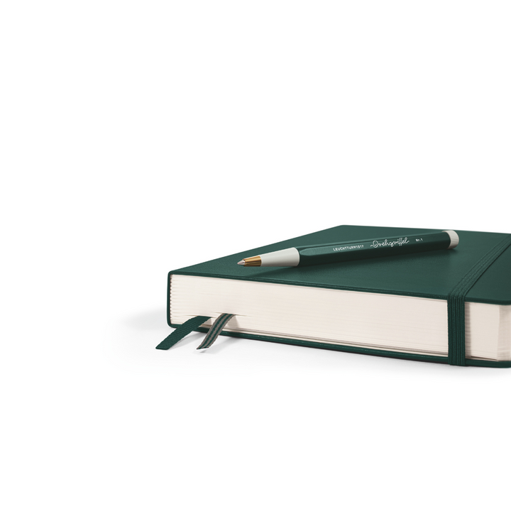 Leuchtturm1917 A5 Medium Hardcover Notebook (Thick, 411 Pages) in Plain / Black — Leuchtturm1917 notebook — quality writing journal with premium paper, at Cityluxe Singapore stationery store