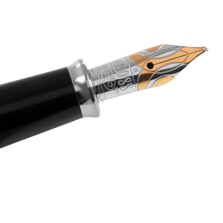 Cross Townsend Fountain Pen in Platinum — Cross fountain pen — precision nib writing instrument, at Cityluxe Singapore stationery store