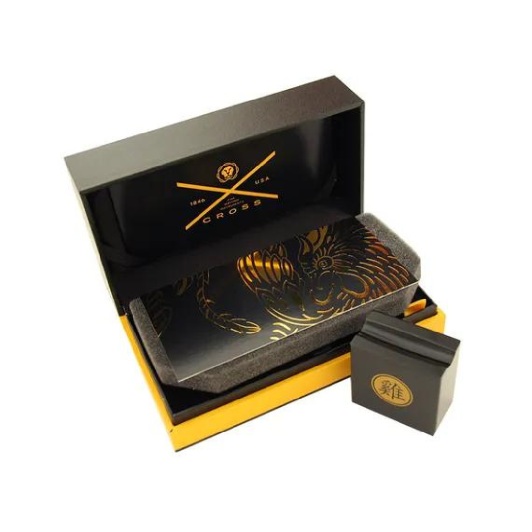 Cross Townsend Year of the Rooster Fountain Pen in Red Lacquer — Cross fountain pen — precision nib writing instrument, at Cityluxe Singapore stationery store