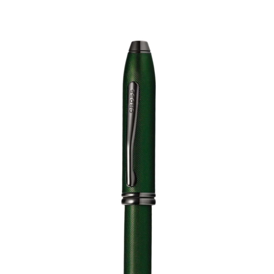 Cross Townsend Fountain Pen in Green Micro — Cross fountain pen — precision nib writing instrument, at Cityluxe Singapore stationery store