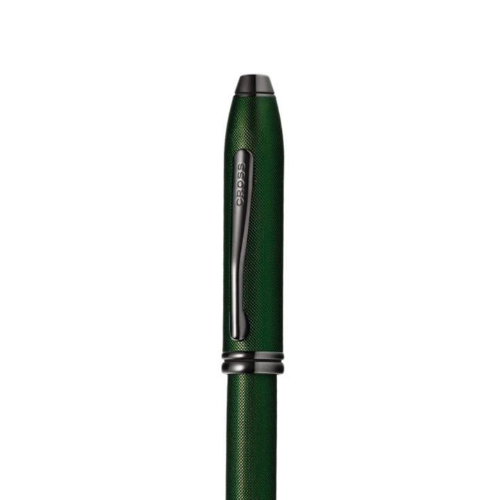 Cross Townsend Fountain Pen in Green Micro — Cross fountain pen — precision nib writing instrument, at Cityluxe Singapore stationery store
