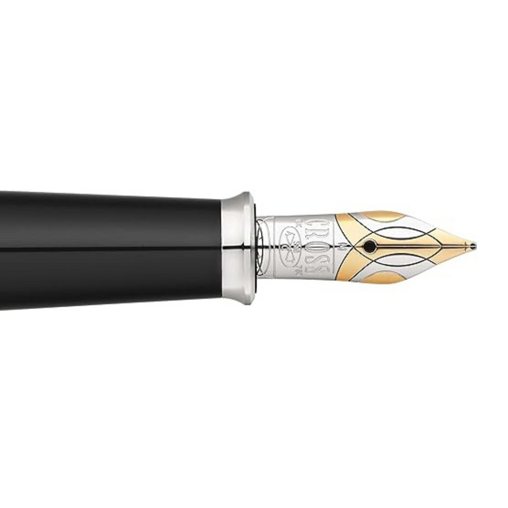Cross Townsend Fountain Pen in Brushed Platinum — Cross fountain pen — precision nib writing instrument, at Cityluxe Singapore stationery store