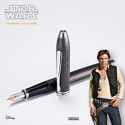 Cross Townsend Starwars Fountain Pen - Han Solo — writing at an angle
