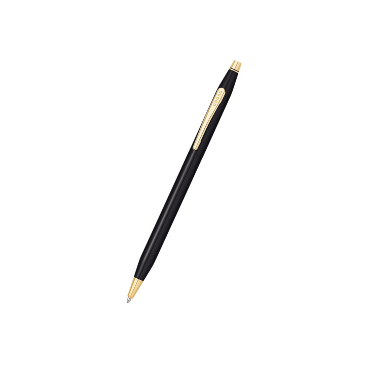 Cross Classic Century Ballpoint Pen in Black Lacquer with Gold Trim — Cross ballpoint pen — reliable smooth-writing everyday pen, at Cityluxe Singapore