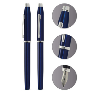 Cross Century II Fountain Pen - Translucent Blue Lacquer