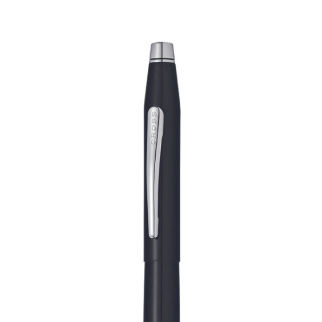 Cross Classic Century Fountain Pen in Black Lacquer — Cross fountain pen — precision nib writing instrument, at Cityluxe Singapore stationery store