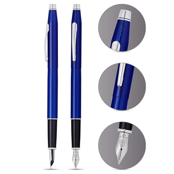 Load image into Gallery viewer, Cross Classic Century Fountain Pen - Blue Lacquer
