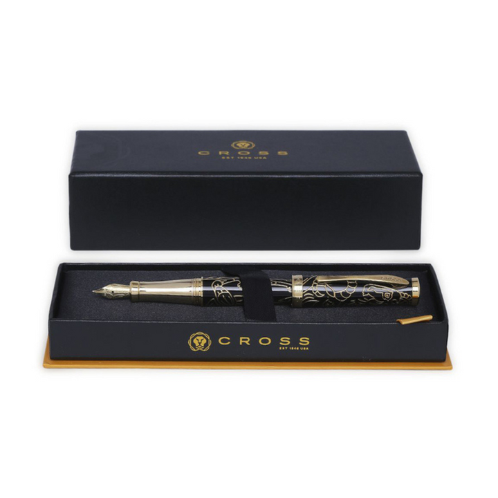 Cross Year Of The Goat Fountain Pen in Black Lacquer — Cross fountain pen — precision nib writing instrument, at Cityluxe Singapore stationery store