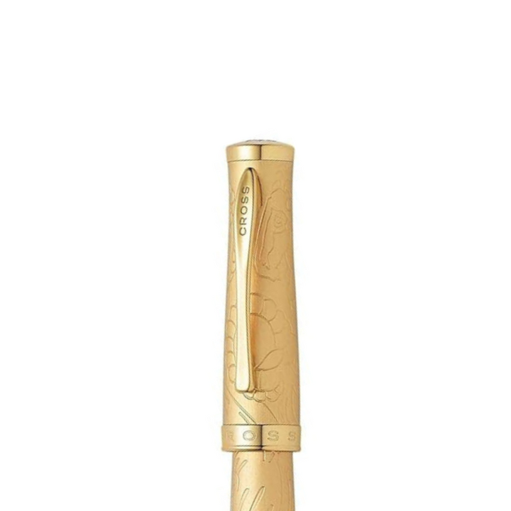 Cross Year Of The Goat Fountain Pen in 18K Gold with Rhodium Plated Nib — Cross fountain pen — precision nib writing instrument, at Cityluxe Singapore stationery store