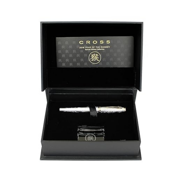 Load image into Gallery viewer, Cross Year of the Monkey Fountain Pen - Brushed Platinum
