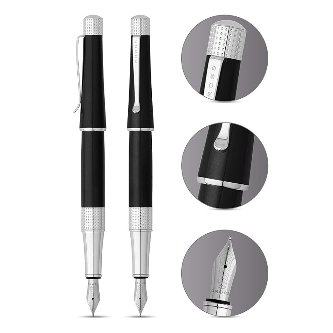 Cross Beverly Fountain Pen - Black Lacquer