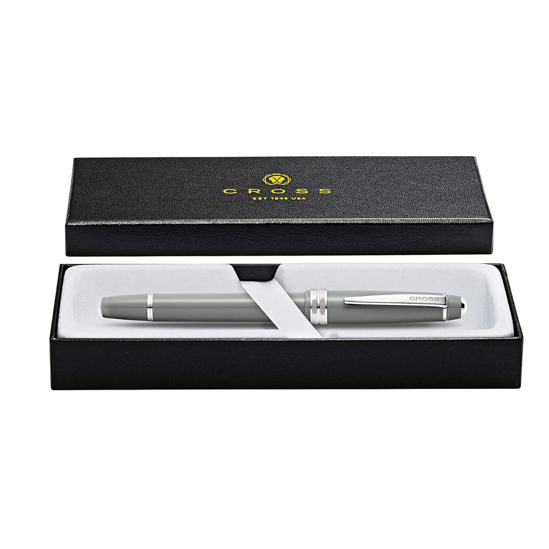 Cross Bailey Fountain Pen in Light Gray — Cross fountain pen — precision nib writing instrument, at Cityluxe Singapore stationery store