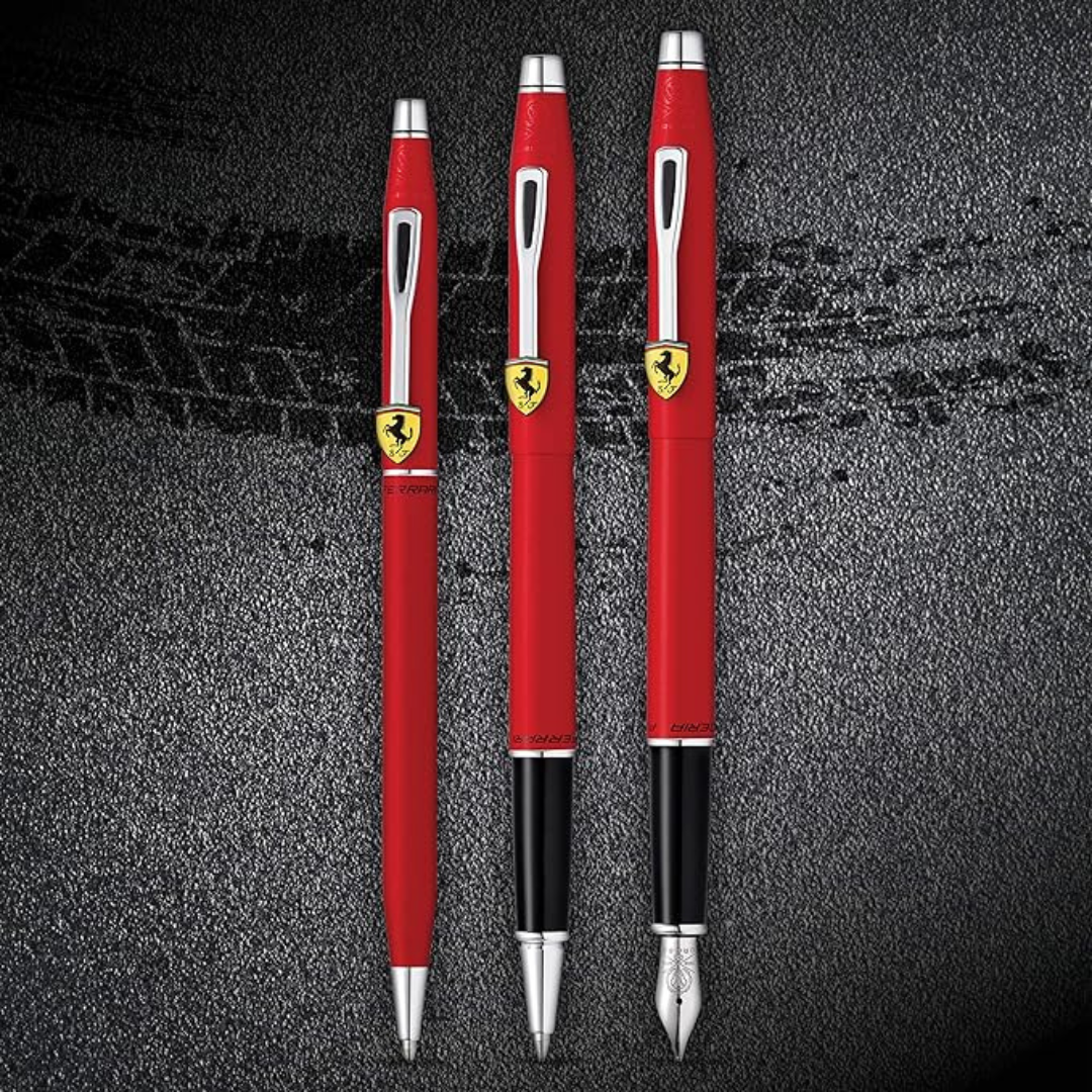 Cross Ferrari Classic Century Fountain Pen - Matte Rosso Corsa Red Lacquer