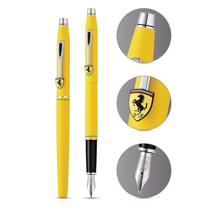 Cross Ferrari Classic Century Fountain Pen - Modena Yellow Lacquer