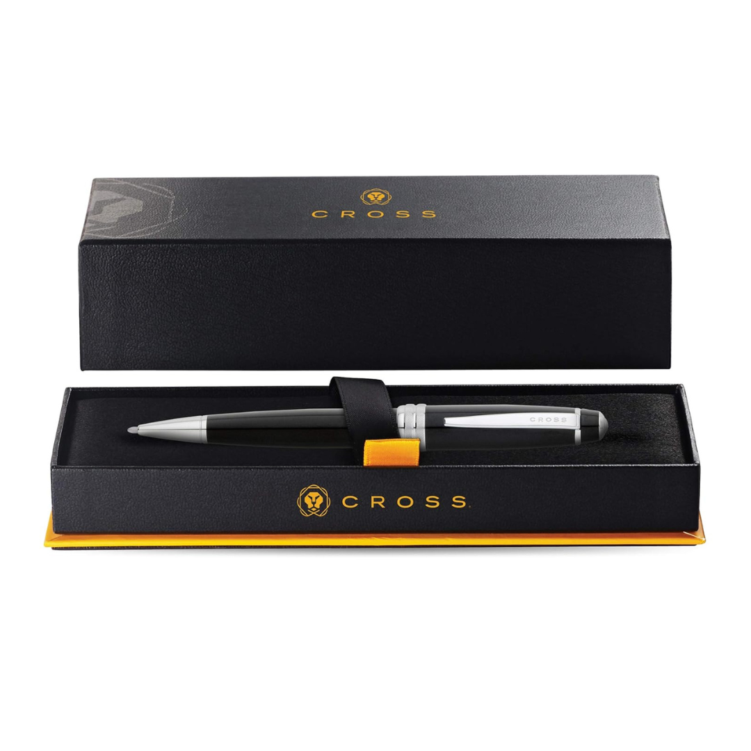 Cross Bailey Ballpoint Pen in Black Lacquer — Cross ballpoint pen — reliable smooth-writing everyday pen, at Cityluxe Singapore