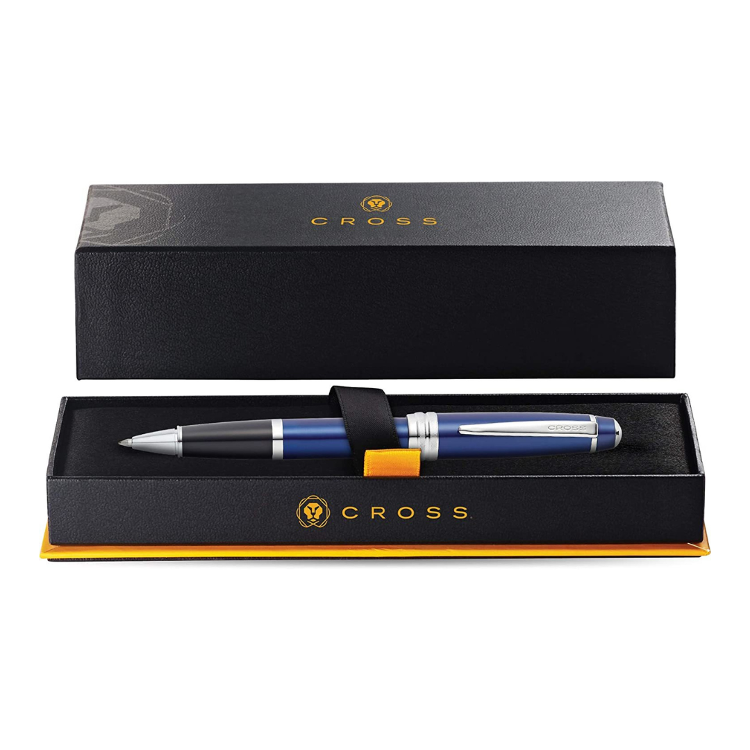 Cross Bailey Rollerball Pen in Blue Lacquer — Cross rollerball pen — fluid gel ink writing instrument, at Cityluxe Singapore