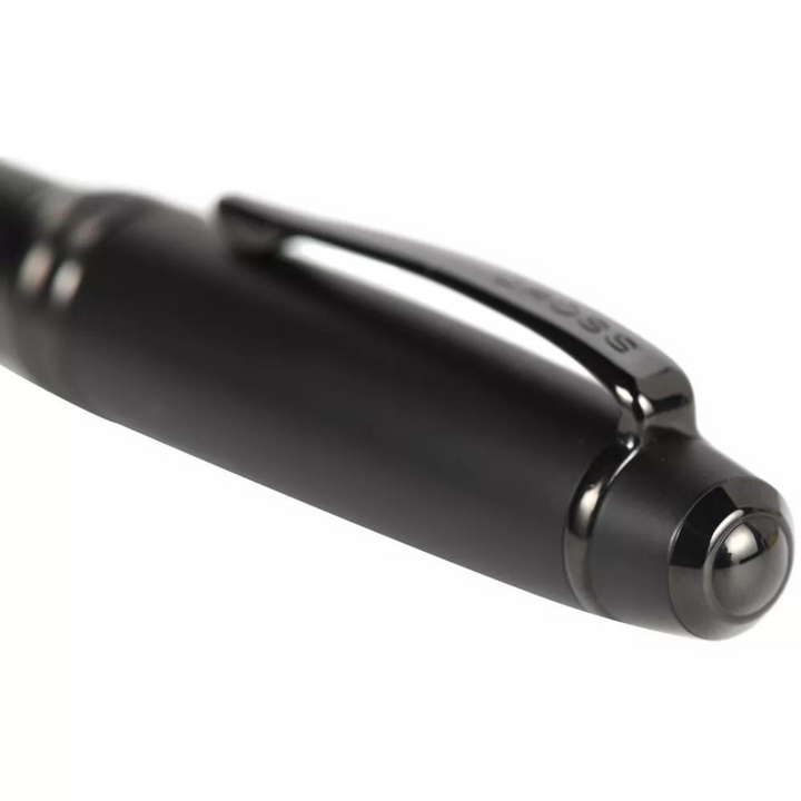 Cross Bailey Rollerball Pen in Matte Black — Cross rollerball pen — fluid gel ink writing instrument, at Cityluxe Singapore