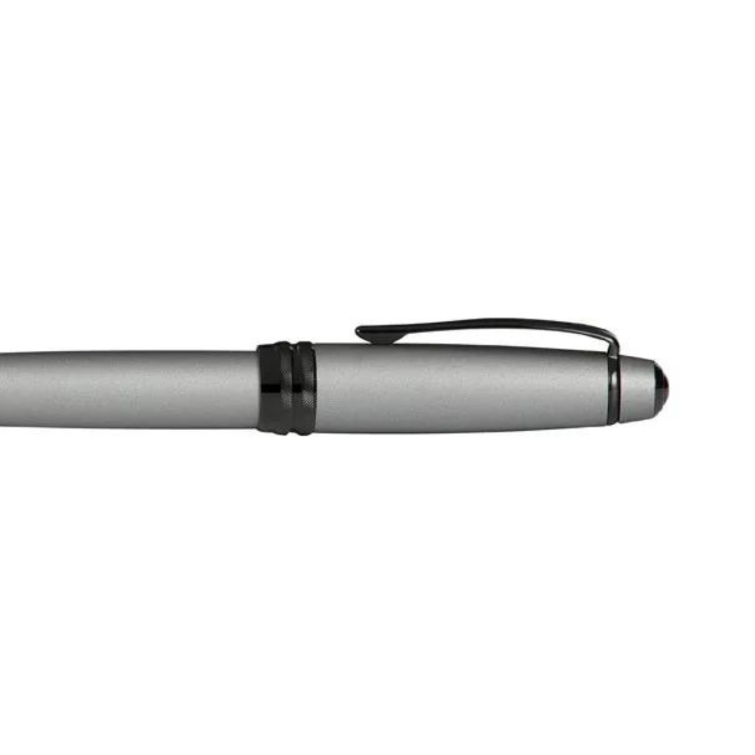 Cross Bailey Rollerball Pen in Matte Gray — Cross rollerball pen — fluid gel ink writing instrument, at Cityluxe Singapore