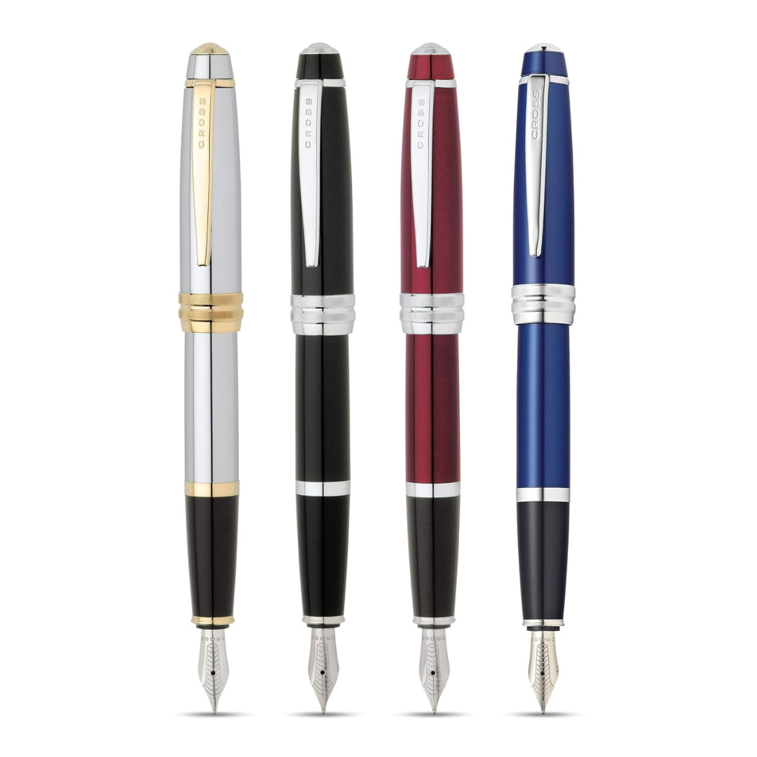 Cross Bailey Fountain Pen in Blue Lacquer (Medium) — Cross fountain pen — precision nib writing instrument, at Cityluxe Singapore stationery store
