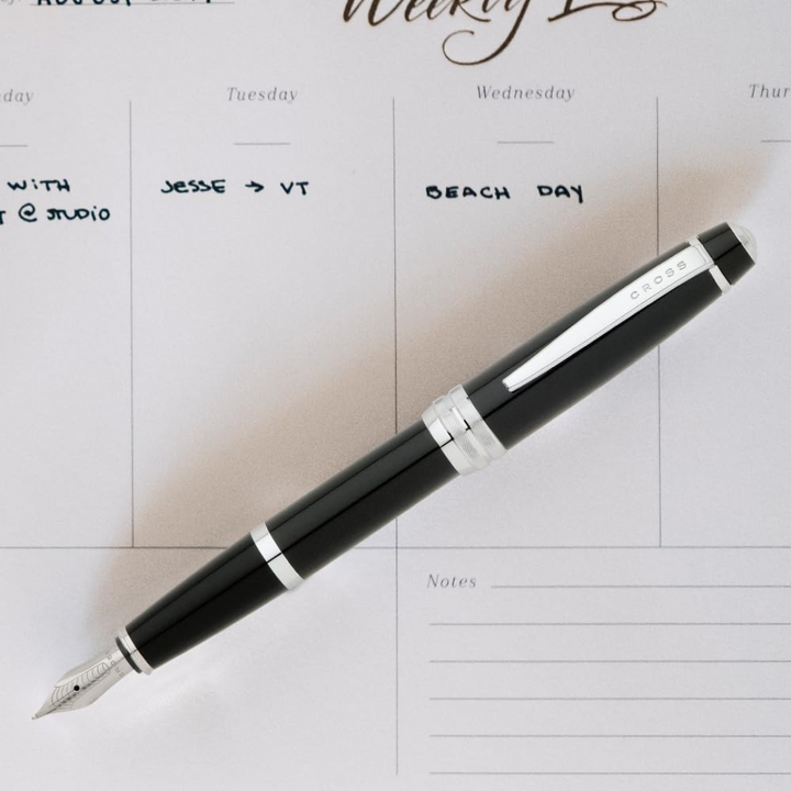 Cross Bailey Fountain Pen - Black Lacquer (Medium)