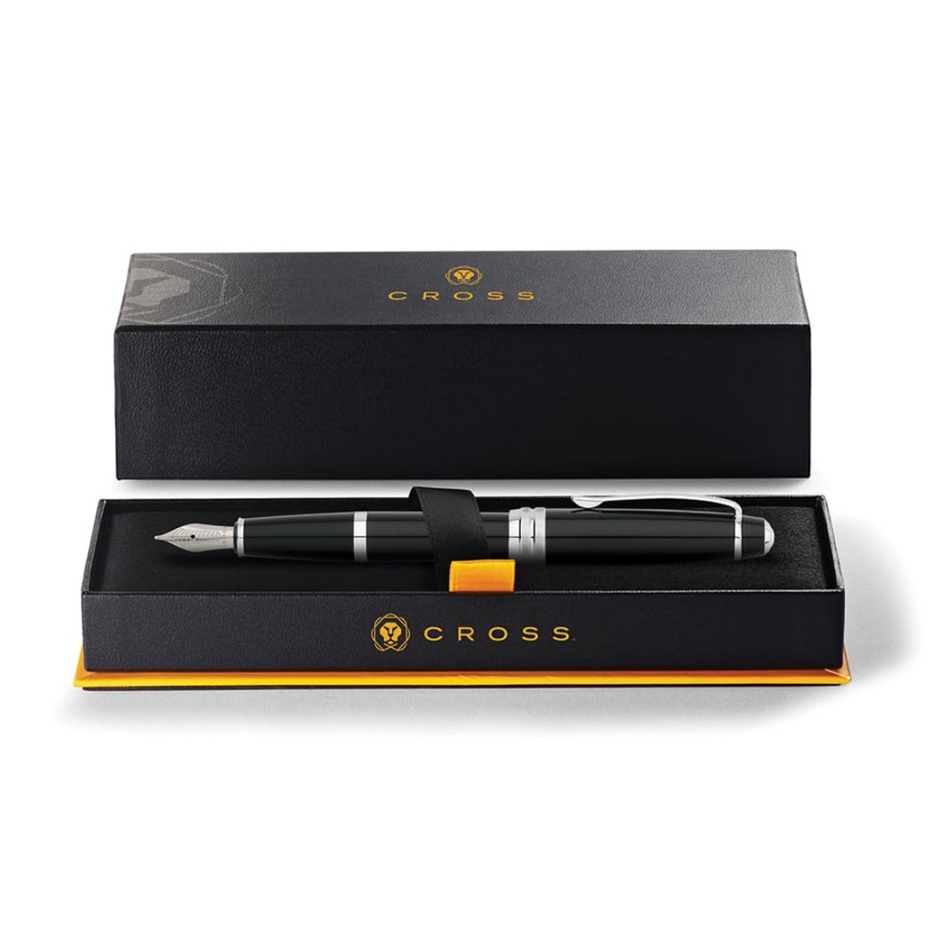 Cross Bailey Fountain Pen - Black Lacquer (Medium)