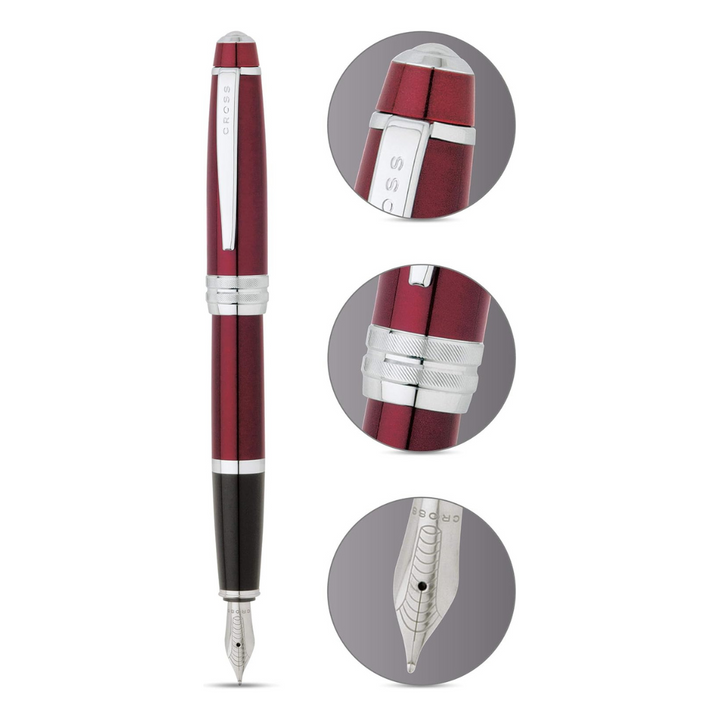 Cross Bailey Fountain Pen - Red Lacquer (Medium)