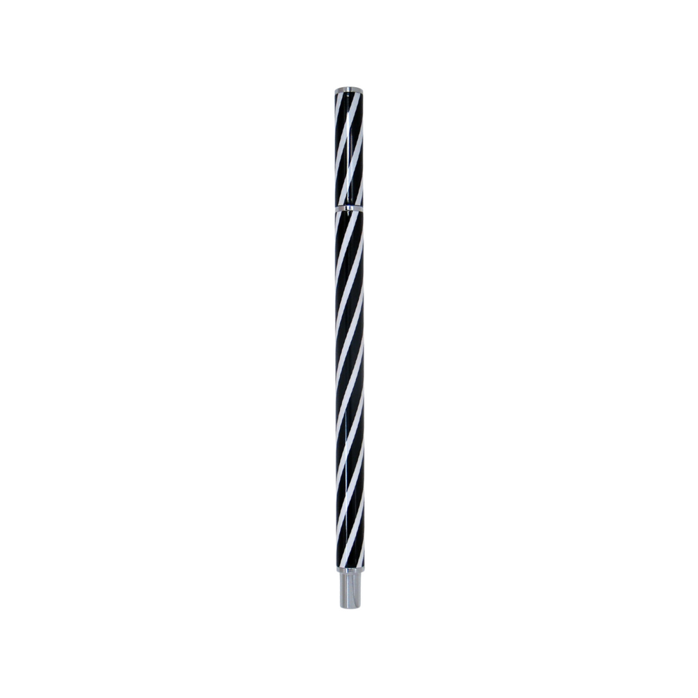 Acme Studio Candy Stripe Stiletto Roller Ball — Acme Studio rollerball pen — fluid gel ink writing instrument, at Cityluxe Singapore