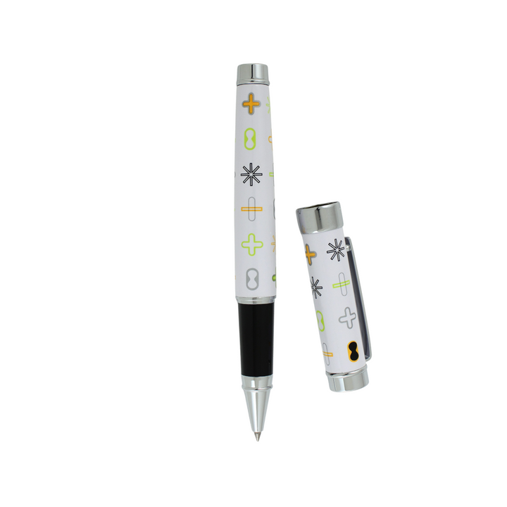 Acme Studio WHITE Standard Rollerball Pen — Acme Studio rollerball pen — fluid gel ink writing instrument, at Cityluxe Singapore