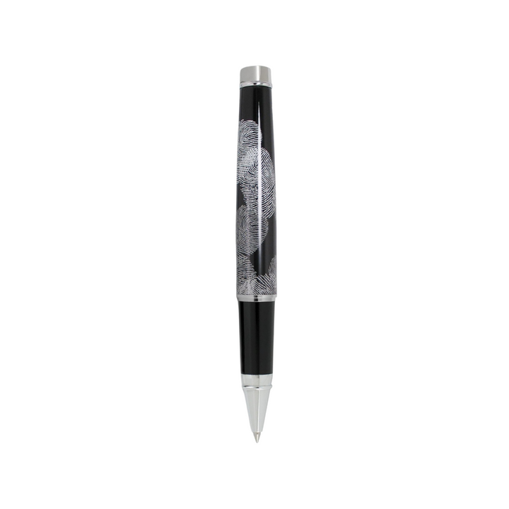 Acme Studio Fingerprint Standard Roller Ball — uncapped with cap posted