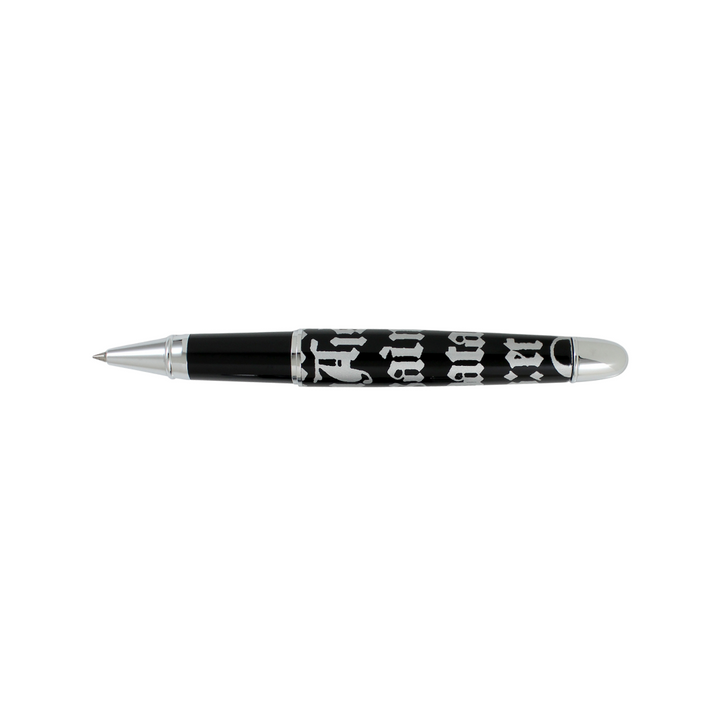 Acme Studio GOTHIC SCRIPT SILVER Standard Roller Ball — writing at an angle