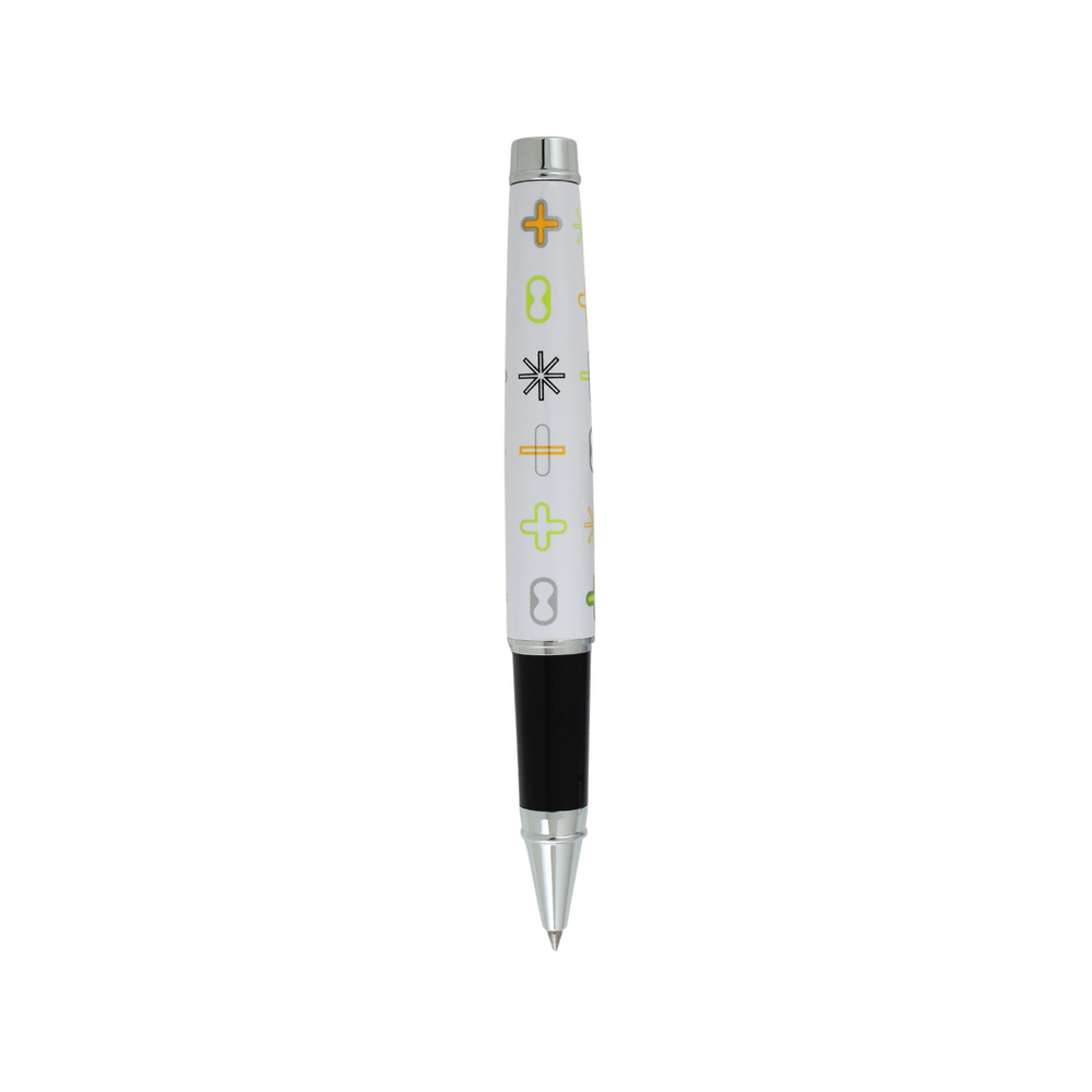 Acme Studio WHITE Standard Rollerball Pen — Acme Studio rollerball pen — fluid gel ink writing instrument, at Cityluxe Singapore