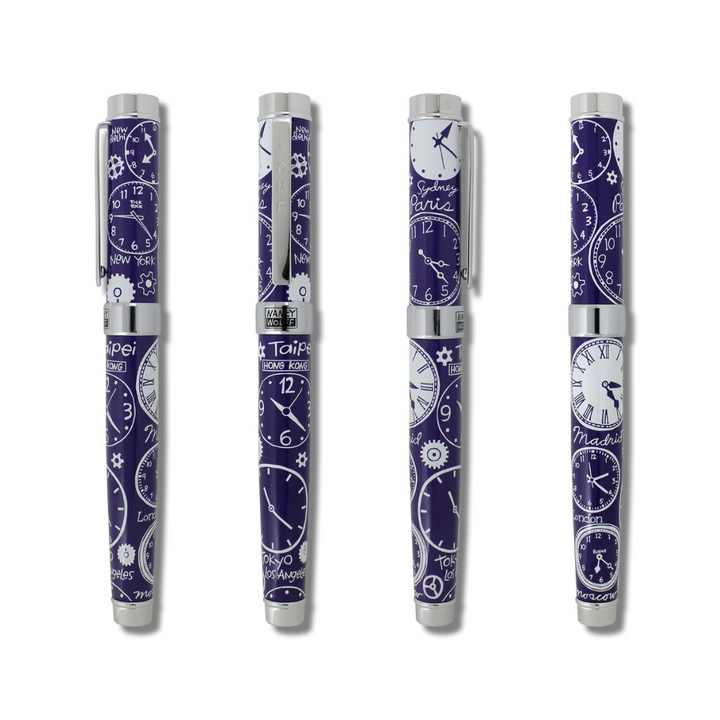 Acme Studio Clocks Standard Roller Ball — Acme Studio rollerball pen — fluid gel ink writing instrument, at Cityluxe Singapore