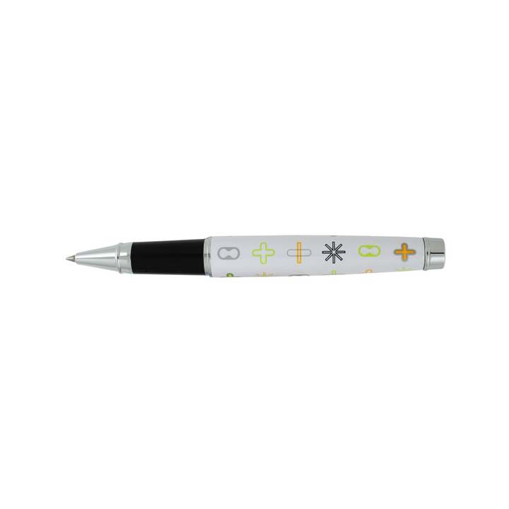 Acme Studio WHITE Standard Rollerball Pen — Acme Studio rollerball pen — fluid gel ink writing instrument, at Cityluxe Singapore