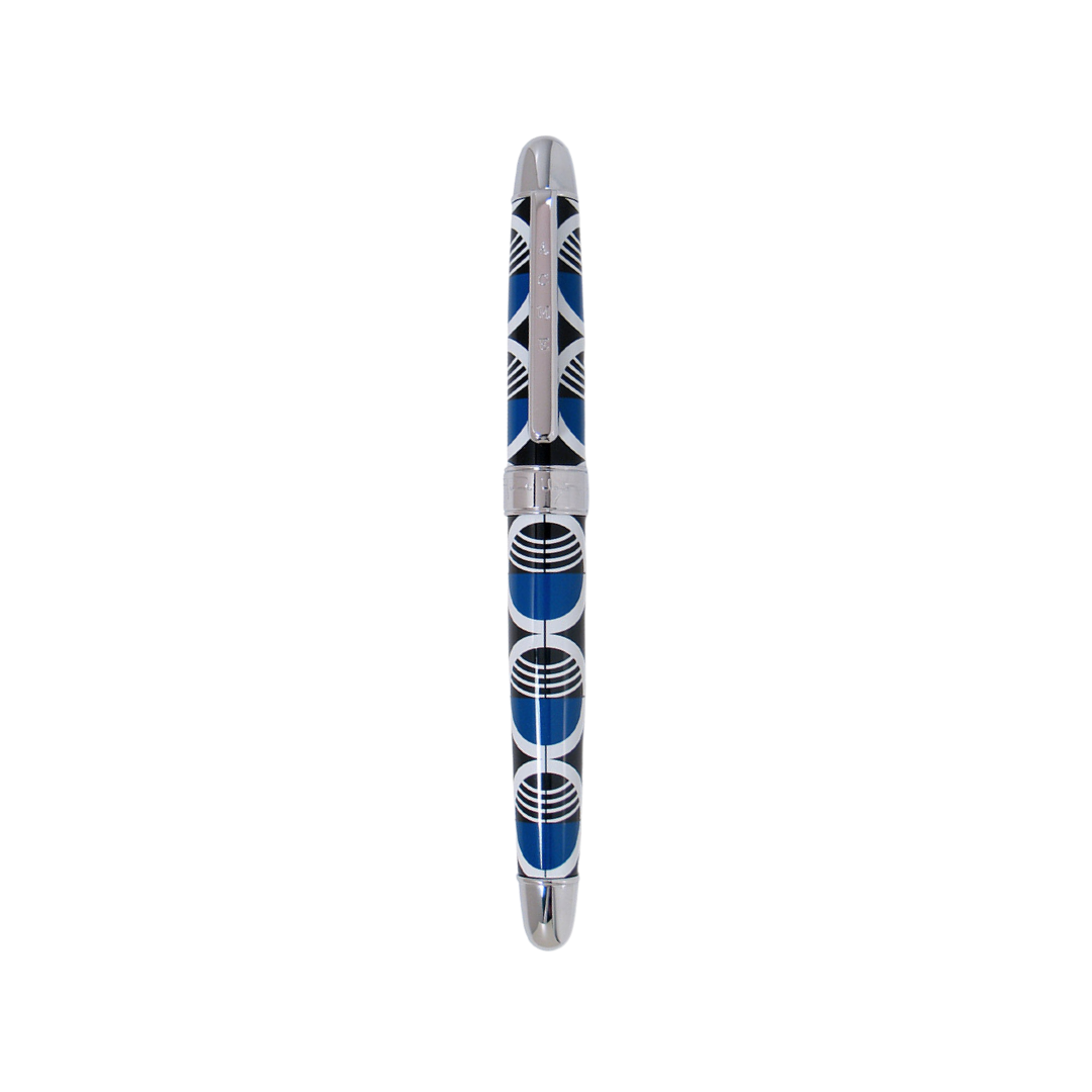 Acme Studio Standard Rollerball Pen Loggia Gates — uncapped with cap posted