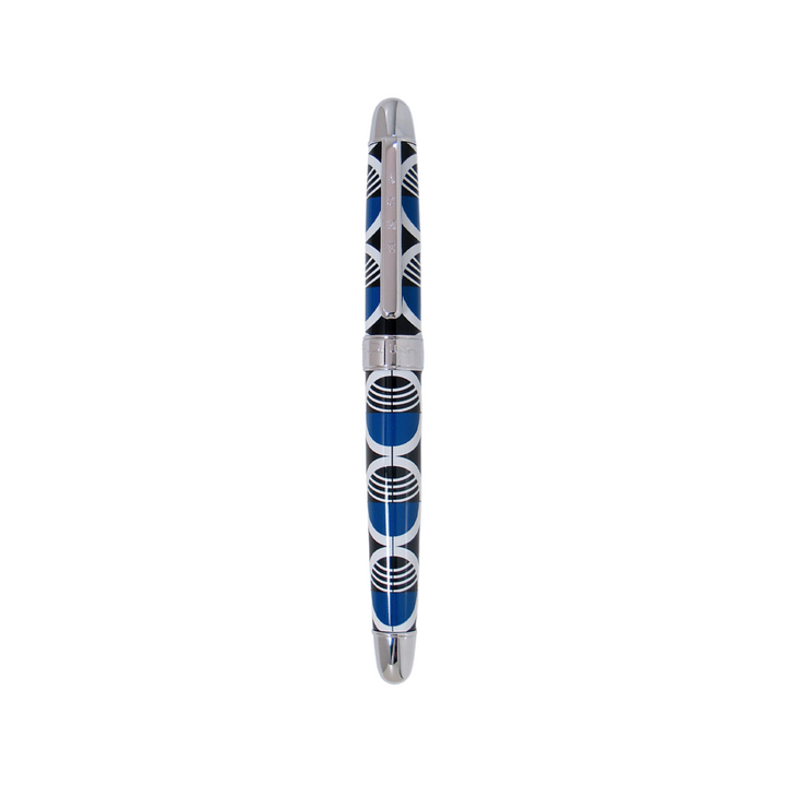 Acme Studio Standard Rollerball Pen Loggia Gates — uncapped with cap posted