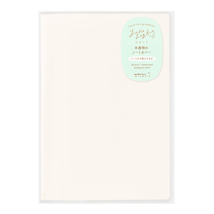 Midori Yuru Log Notebook Cover <B6> - PVC