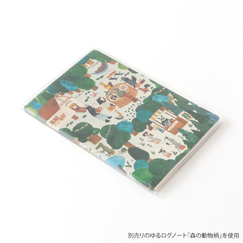 Midori Yuru Log Notebook Cover <B6> - PVC