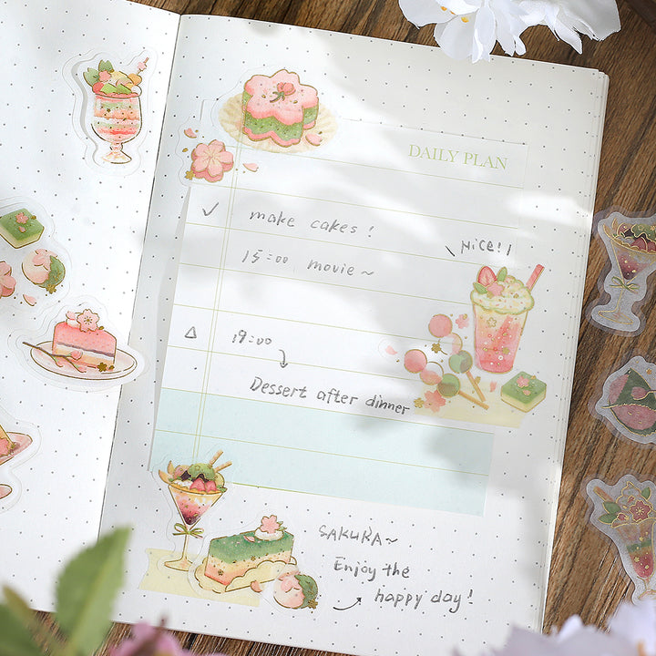 BGM Sakura Limited Flake Seal: Cafe Ala Mode - Cherry Blossoms