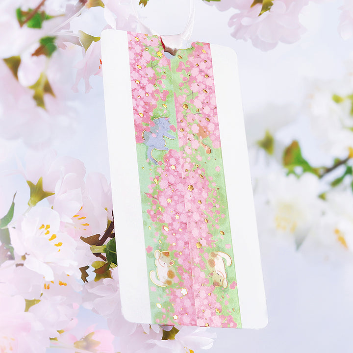 BGM Sakura Limited Masking Tape: Sakura in Sunbathing in the Sun — BGM washi tape — decorative Japanese paper tape for journaling and craft, at Cityluxe Singapore