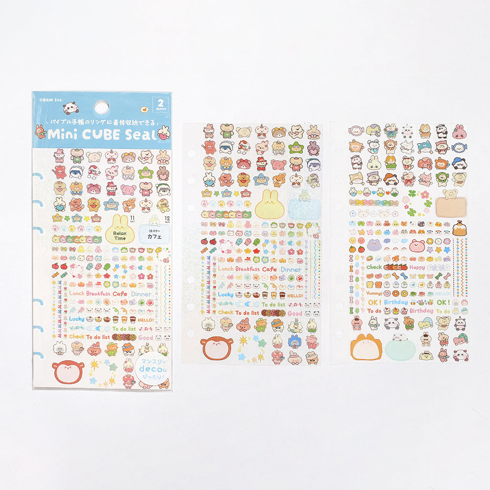 BGM Seat Seal in Animal Palette — BGM decorative sticker — for journaling, planners and scrapbooking, at Cityluxe Singapore
