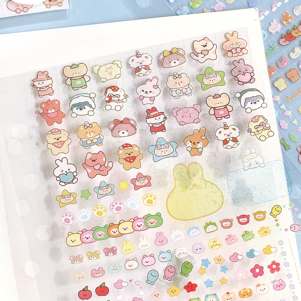 BGM Seat Seal in Animal Palette — BGM decorative sticker — for journaling, planners and scrapbooking, at Cityluxe Singapore