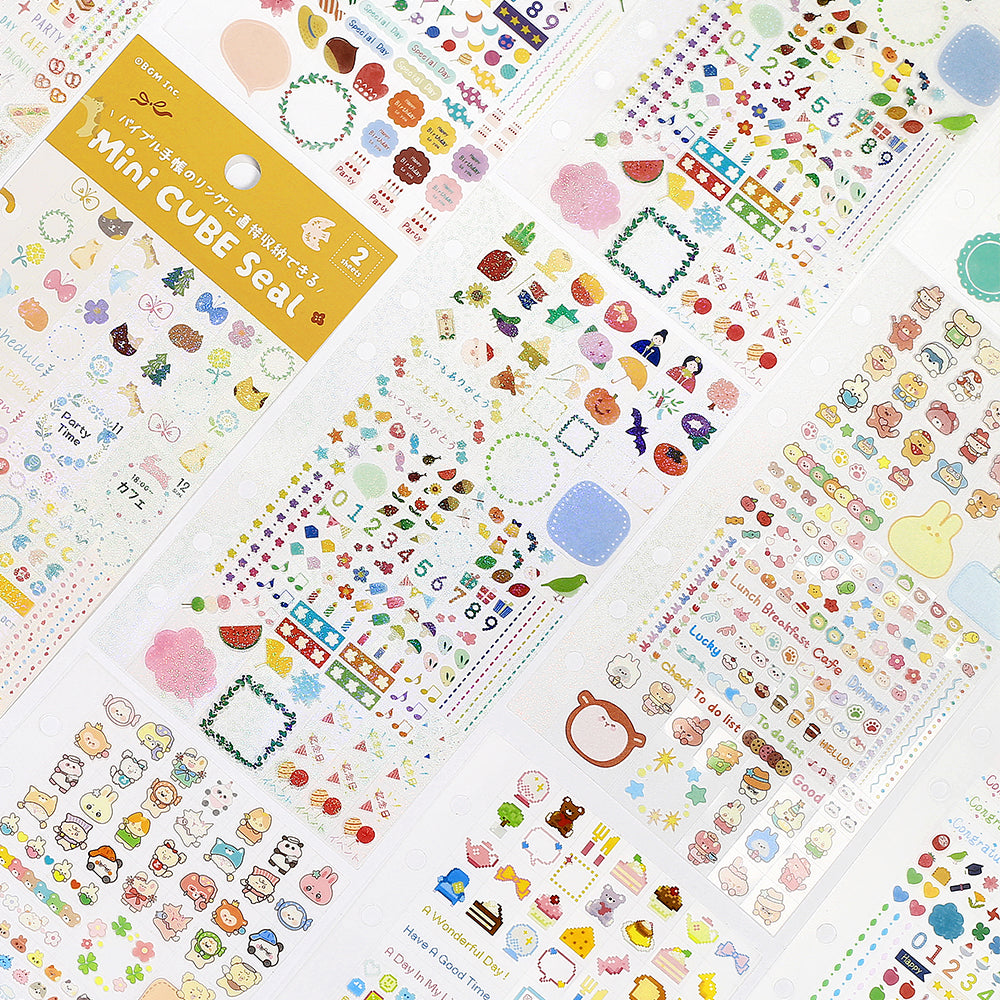 BGM Seat Seal in Animal Palette — BGM decorative sticker — for journaling, planners and scrapbooking, at Cityluxe Singapore