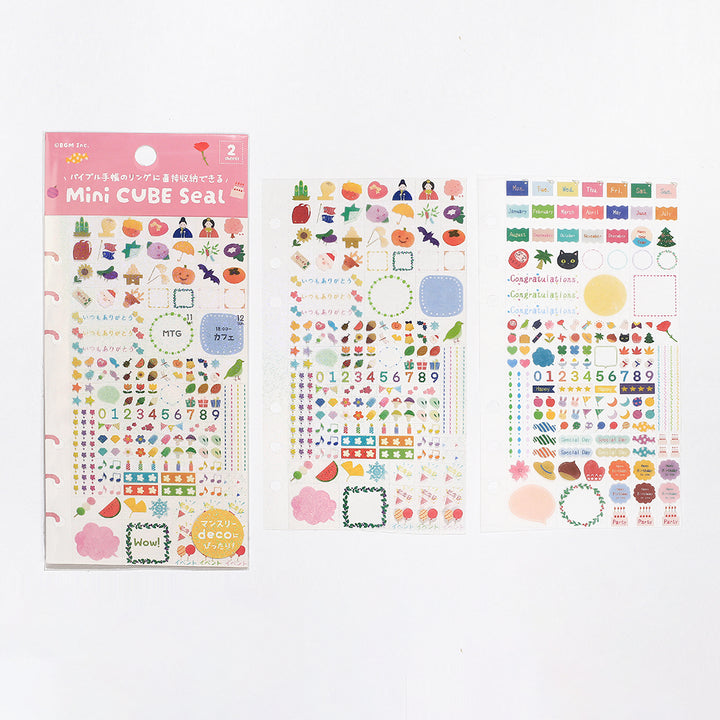 BGM Seat Seal in Anniversary — BGM decorative sticker — for journaling, planners and scrapbooking, at Cityluxe Singapore