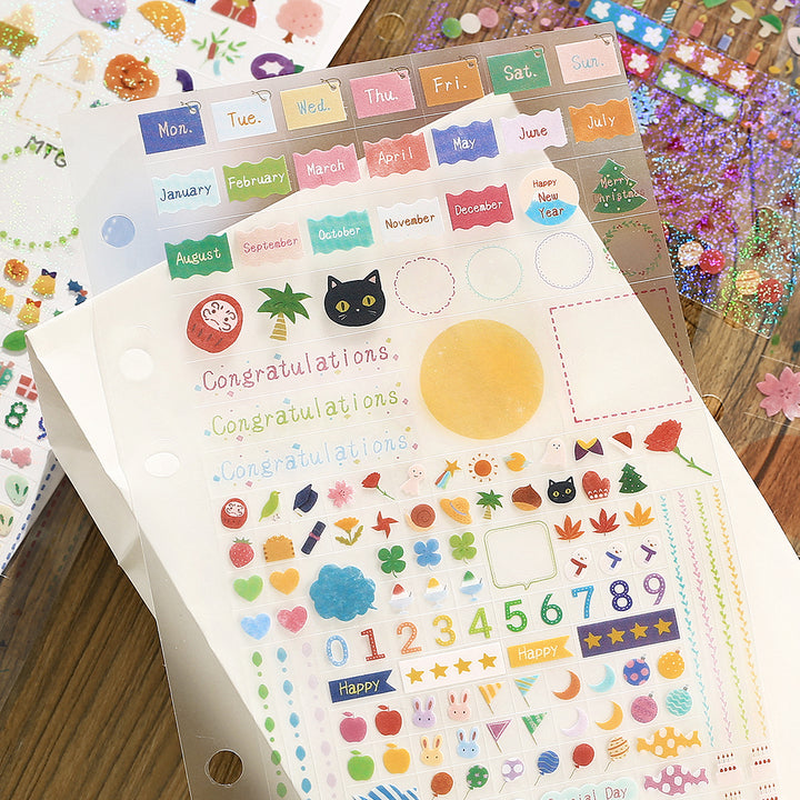 BGM Seat Seal in Anniversary — BGM decorative sticker — for journaling, planners and scrapbooking, at Cityluxe Singapore