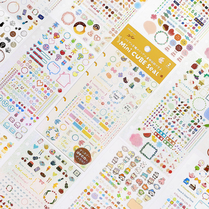 BGM Seat Seal in Flowers and Coffee Day — BGM decorative sticker — for journaling, planners and scrapbooking, at Cityluxe Singapore