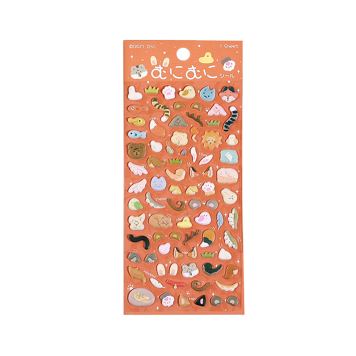 BGM Seat Seal in Mini Animal — BGM decorative sticker — for journaling, planners and scrapbooking, at Cityluxe Singapore
